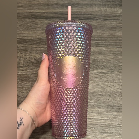 RARE Starbucks 2021 Indonesia Blink Pink 24oz Studded Tumbler - Picture 4 of 6